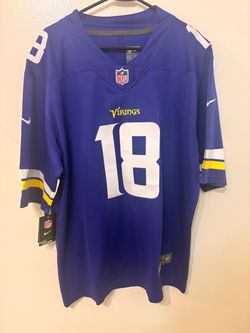 Justin Jefferson #18 Minnesota Vikings Purple Football Jersey — Large