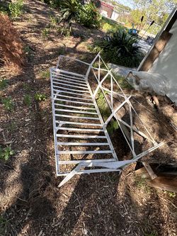Metal outdoor couch frame
