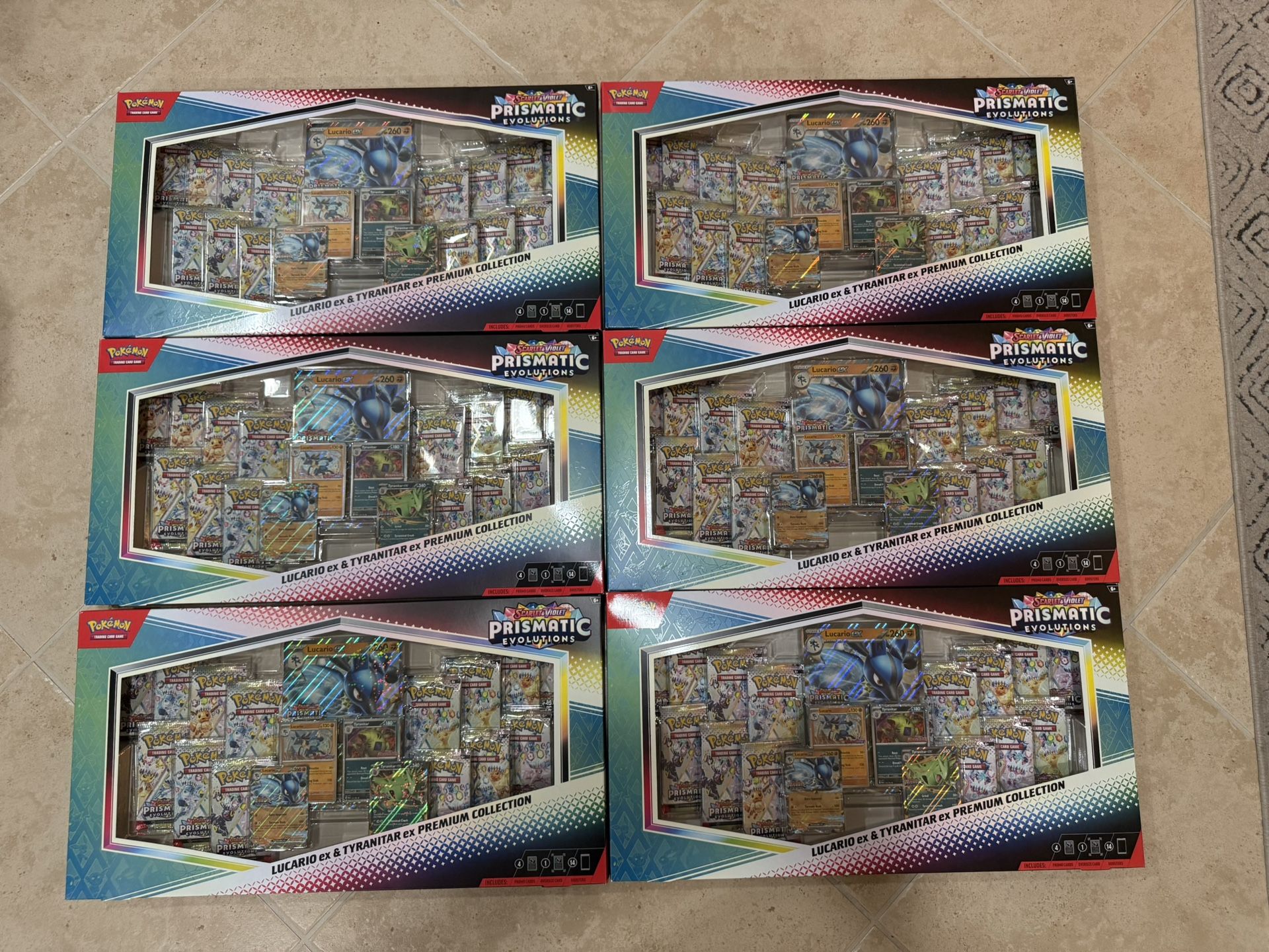 Prismatic Evolutions Lucario ex & Tyranitar ex Premium Collection (Sam's Club)