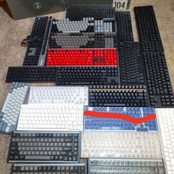 Brand New Unused Keyboard Collection - Different Sizes, Key caps And Many Different Switches!