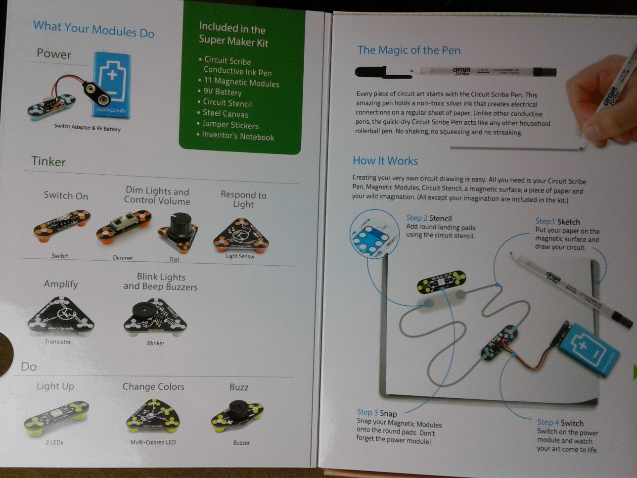 New in Box Circuit Scribe Super Kit 17