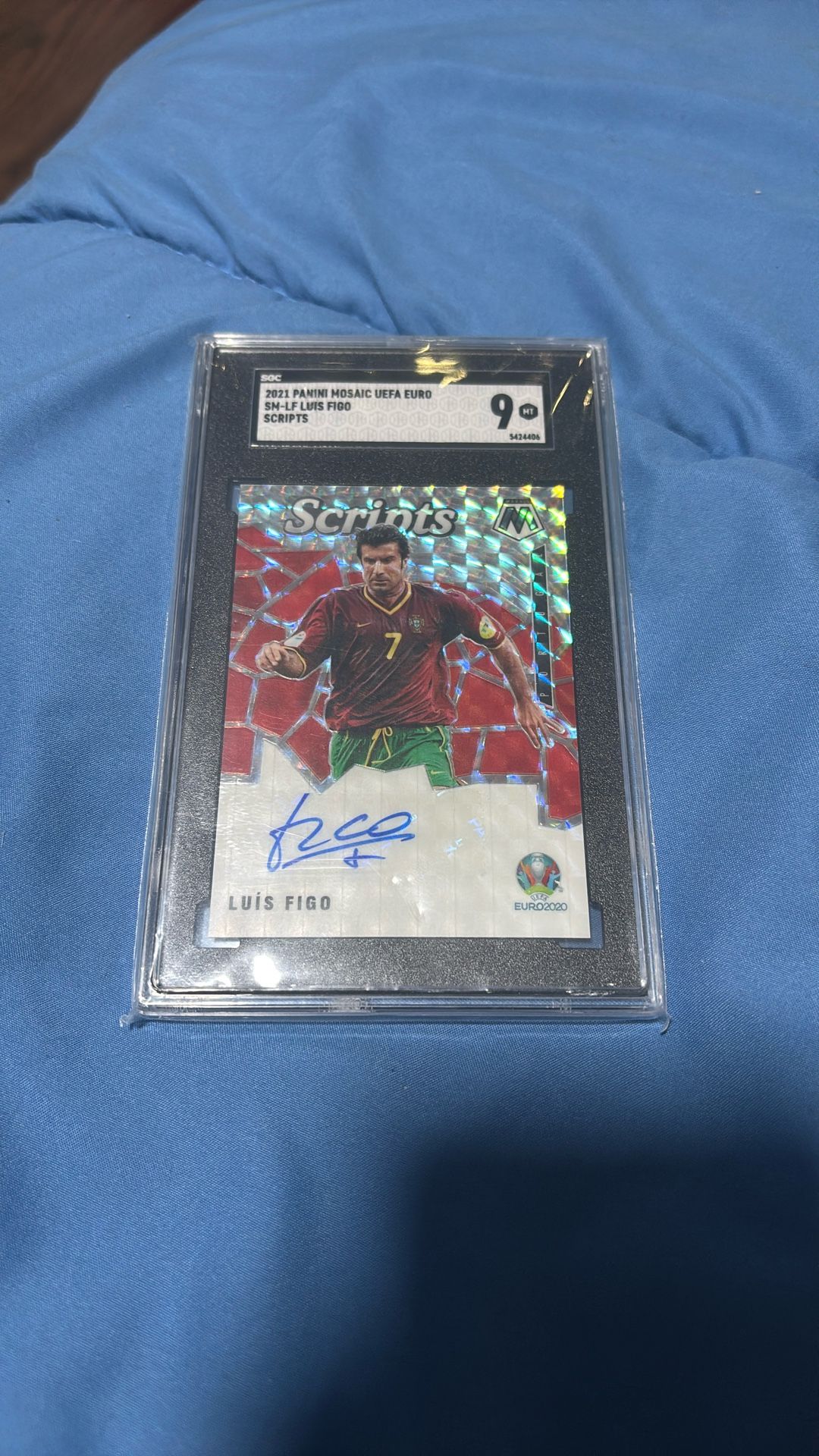 2021 Panini Mosiac Luis Figo Autograph