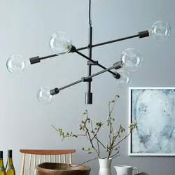 West Elm Mobile Chandelier Grand Antique Bronze 55"