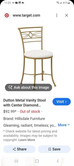 New vanity chair