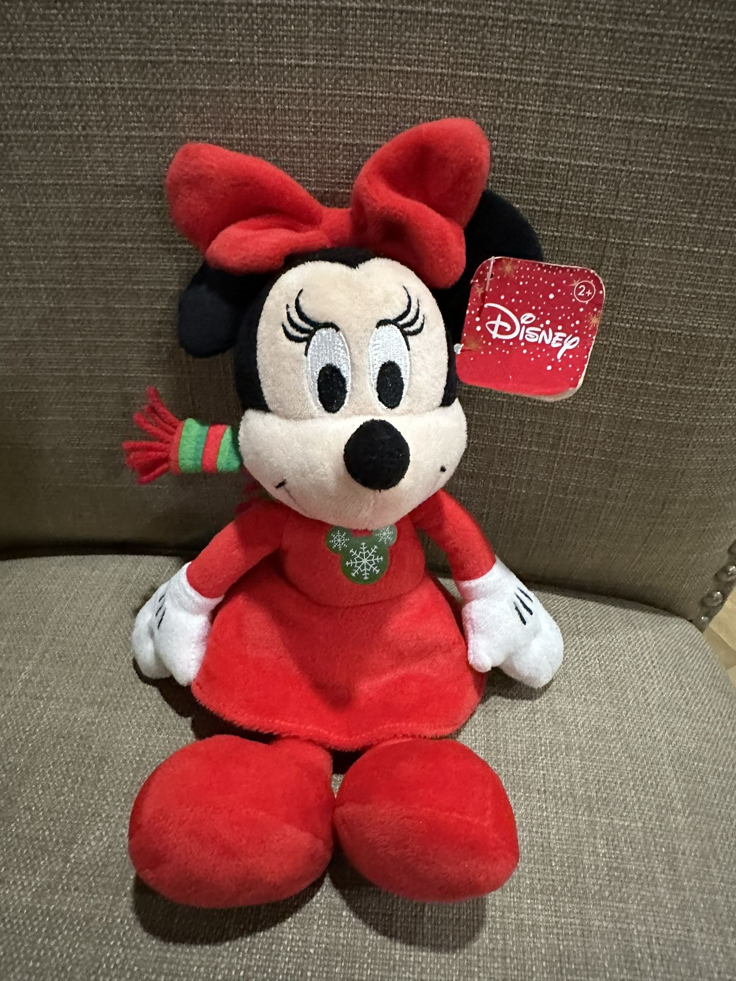 Christmas Minnie Mouse Stuffed Doll Small