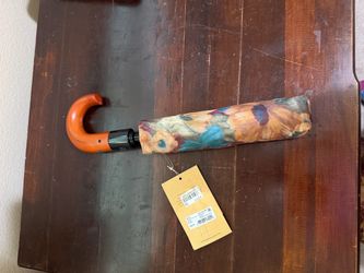 Patricia Nash Magliano Floral Open/Close Umbrella NWT
