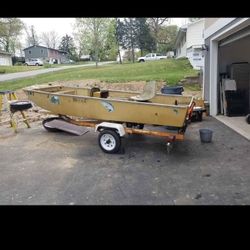 Sears Catalog Boat 14x55 With Trailer And Trolling Motor