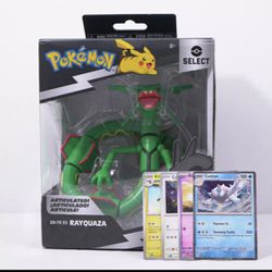 6 in. Pokemon Select Series 2 Rayquaza Action Figure Kids Toy Gift Present.