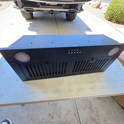 AKDY 30 inch Convertible 319-CFM Black Insert Under Cabinet Range Hood