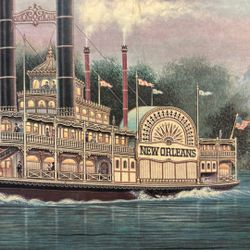 K Chin Belle New ORLEANS Boat Paintings