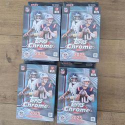 For Sale:
Brand New in Box Topps Chrome 2025 NFL Football Trading Cards Hanger Box