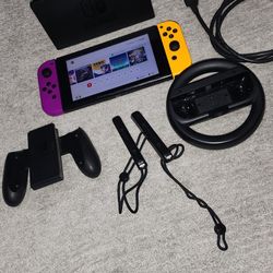 Nintendo Switch  - TV Dock & Power Cord & Games