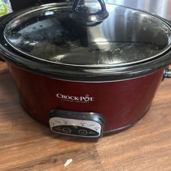 Crock-Pot Digital Slow Cooker – 6/7 Quart, Red/Rhubarb