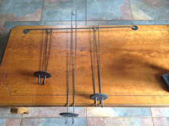 Hanging candle holders.