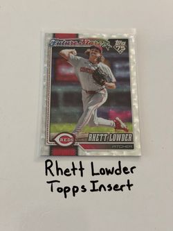 Rhett Lowder Cincinnati Reds Pitcher Topps Short Print Insert Card.