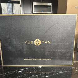 YUSOTAN 5-Piece Kitchen Knife Set with Wood Magnetic Knife Holder, Japanese Knife Set High Carbon Stainless Steel Knife Set Suitable for Thanksgiving,