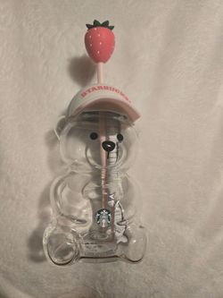 Starbucks Bear Glass Cup