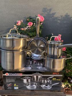 Set de 9 ps de acero inoxidable