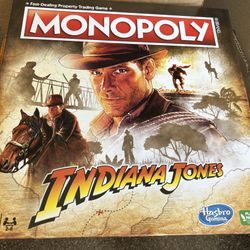 Indiana Jones Monopoly Board Game