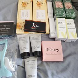Facial Cleanser Items And Make Up 