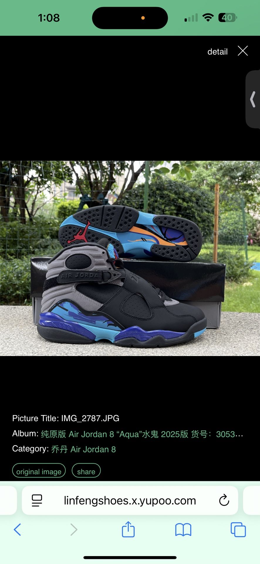 Air Jordan 8 “Aquas”