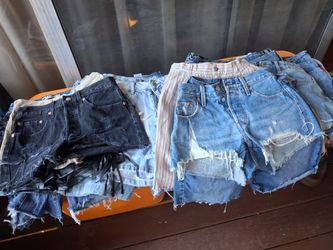 Large batch of denim shorts, great for swap meets all sizes and styles.  $3 each