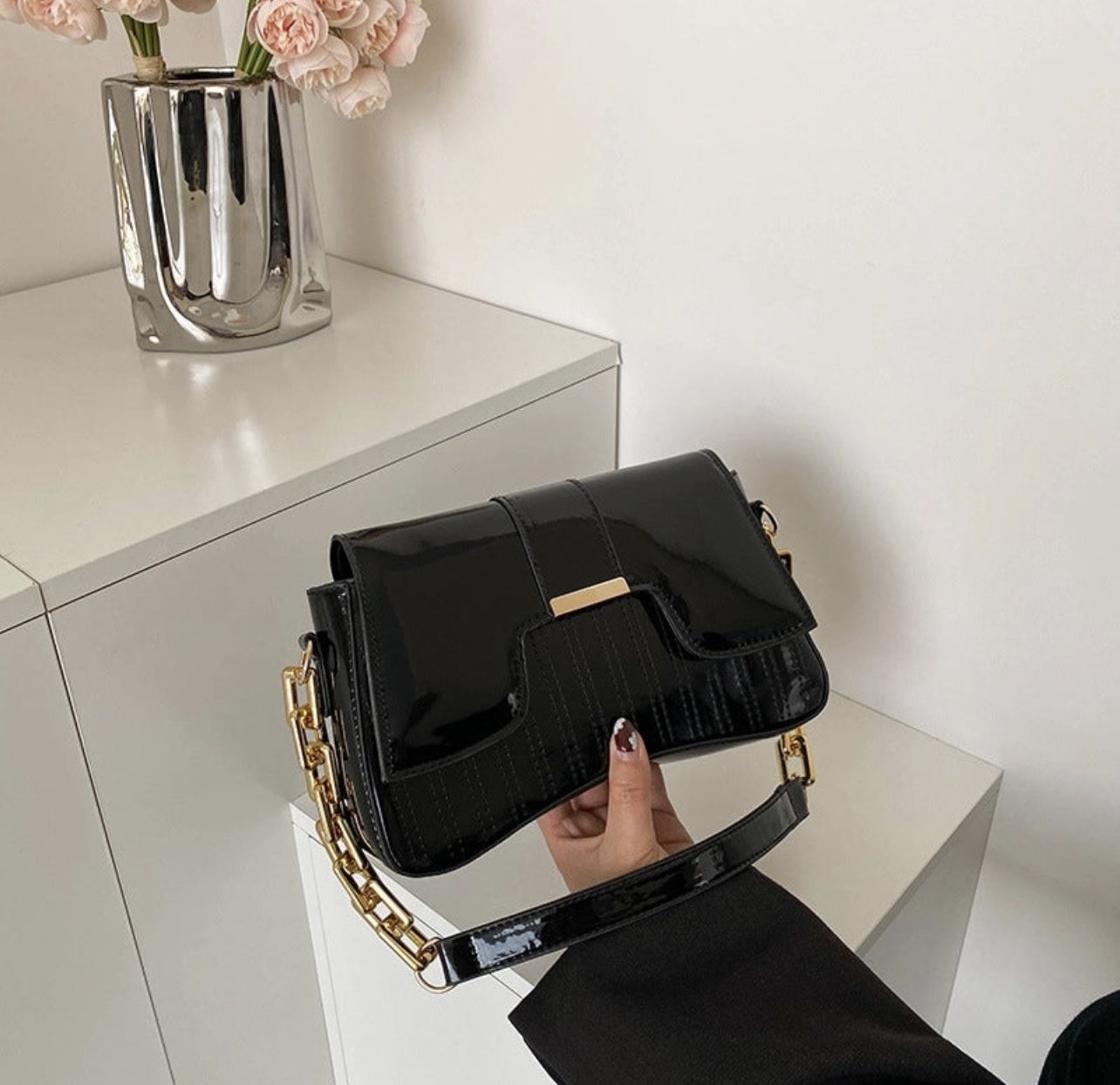 Women's Small All Seasons Pu Leather Streetwear Shoulder Bag