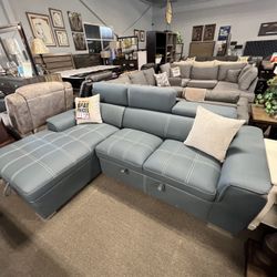 Blue Sofa Sleeper $1299🩵