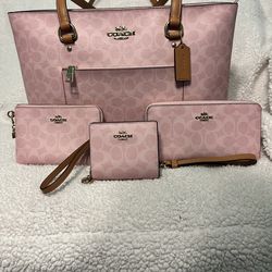 New Powder Pink Coach Wallet