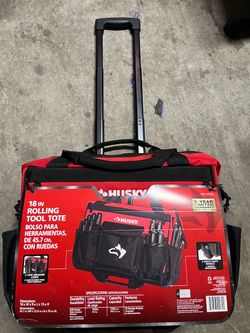 Husky 18-Inch Rolling Tool Tote Bag