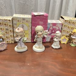 Precious Moments 5 Piece Figurine Lot 