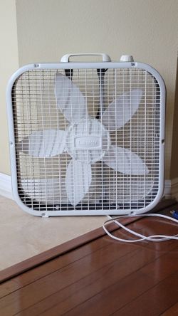 Lasko Cool Colors 20" Box Fan with 3-Speeds, B20200, White

