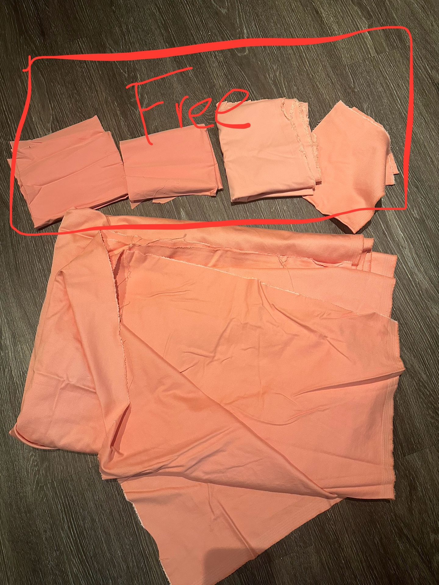 Supima Cotton Denim Fabric – Salmon Pink (4 Yards)