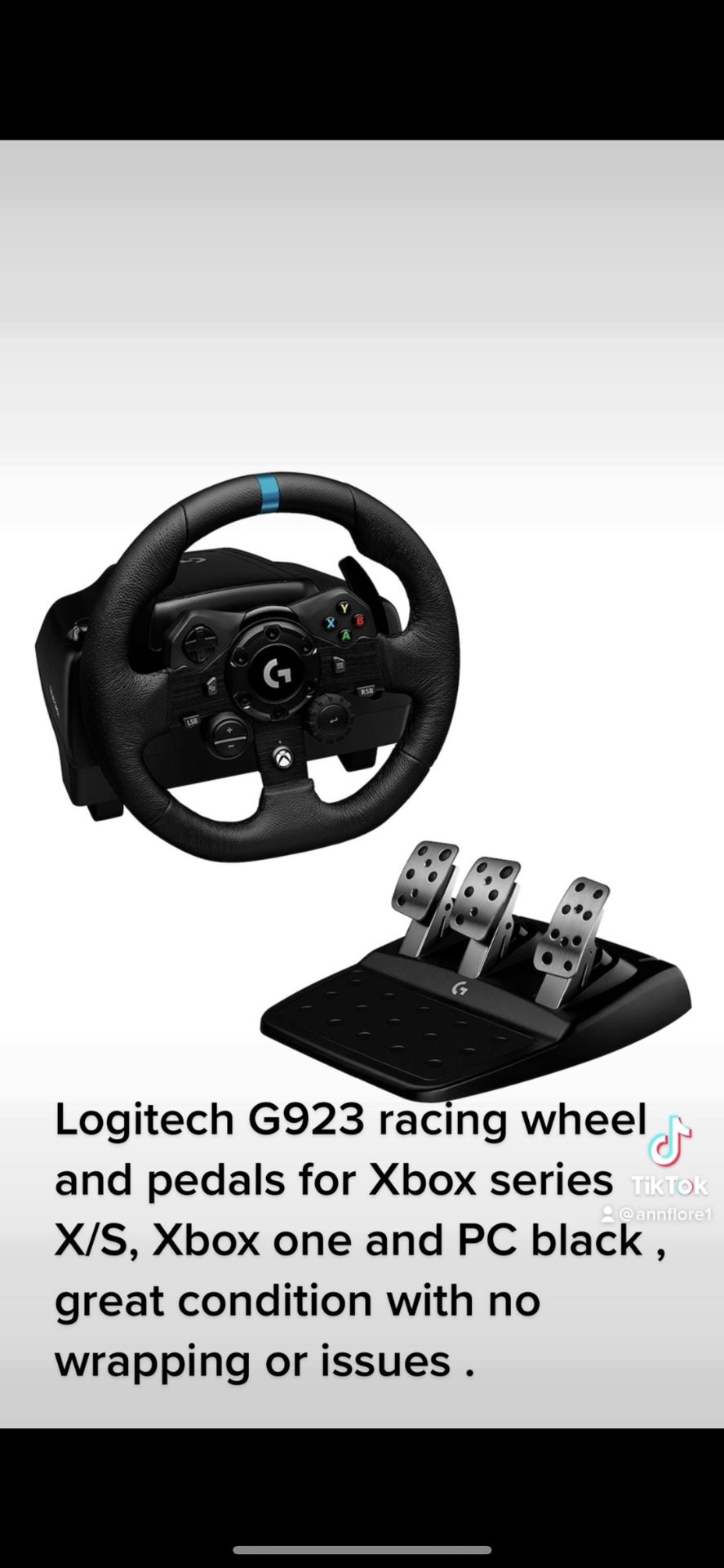 G923 Racing Wheel  And Pedals  