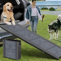 63 Inch Portable Metal Dog Ramp