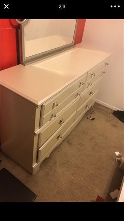 Dresser with mirror