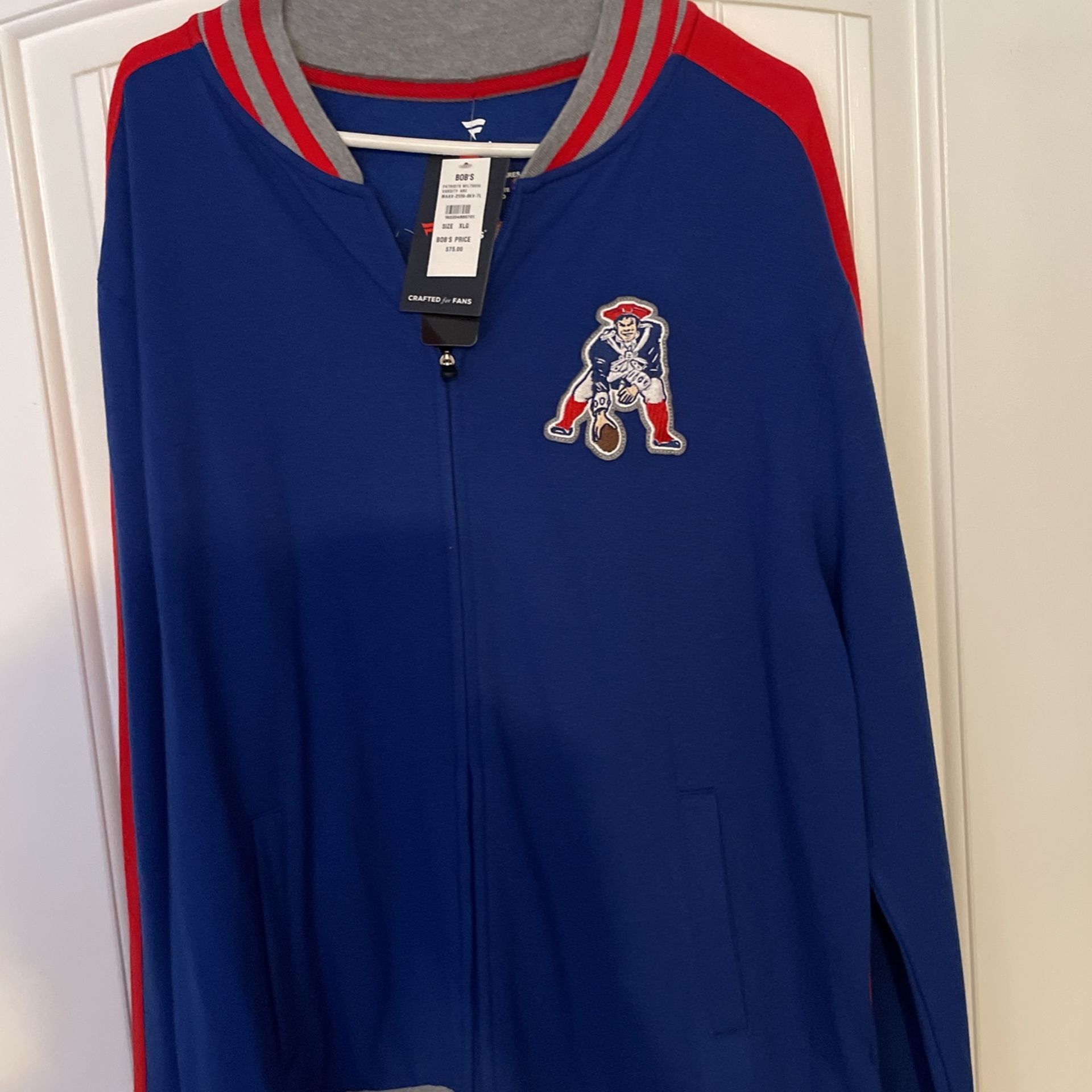 New Zip Up Patriots Jacket With Tags Size Xl