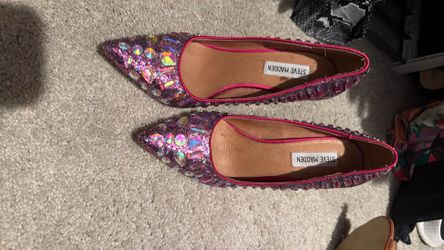 Steve Madden Pink Glitter Heels