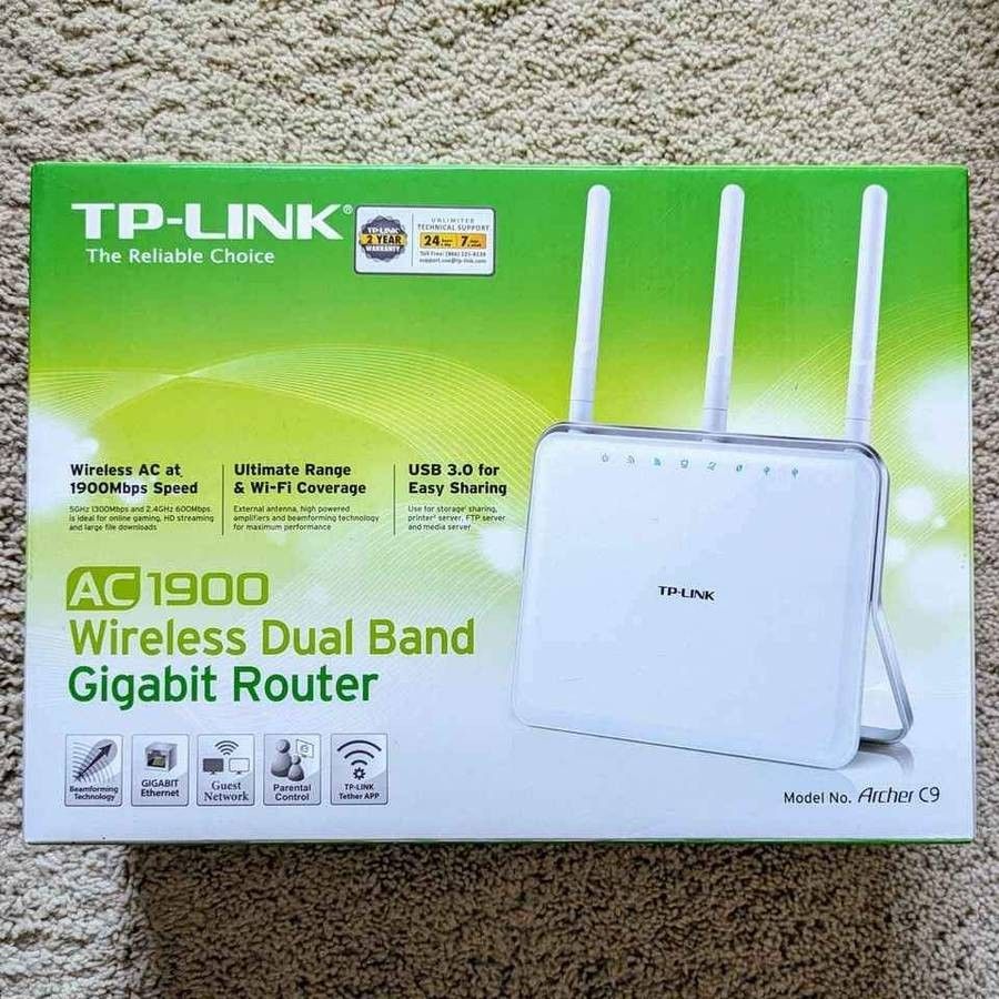 TP-Link AC1900 Archer C9 beamforming dual band Gigabit smart wireless WiFi internet router