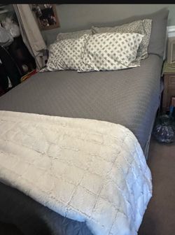 Queen size bed and frame