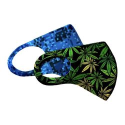 Two brand new fabric facemasks