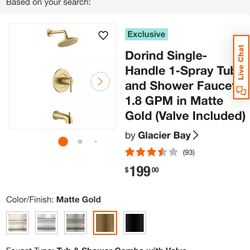 Glacier Bay Shower Set 