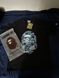 Black blue bape shirt