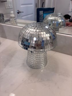 Mushroom disco ball decoration