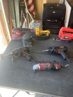 7-Piece Corded Power Tool Lot - Sanders, Drills, Arrow Stapler & More!