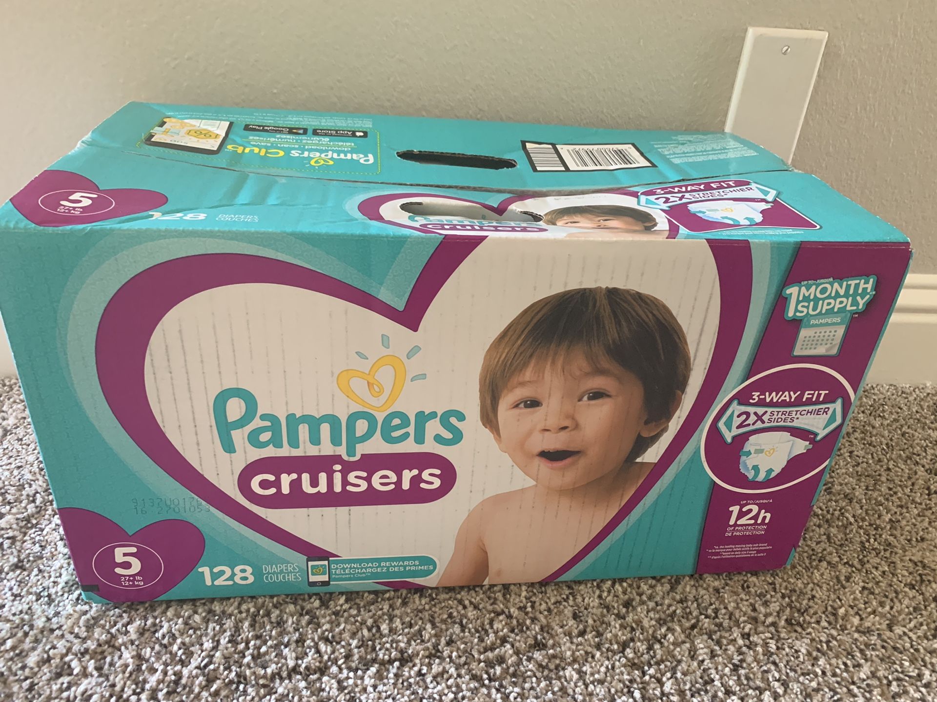 Pampers Cruisers Disposable Diapers One Month Supply - Size 5 (128ct)