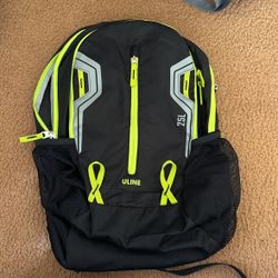 Black and Green Backpack