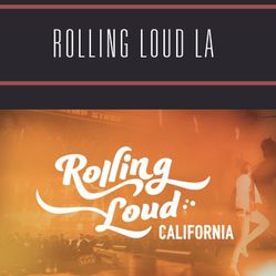 Rolling Loud LA 3-day GA pass 