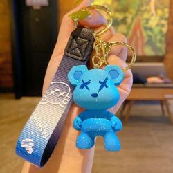 New Anime Bear Keychain Or Backpack Charm 