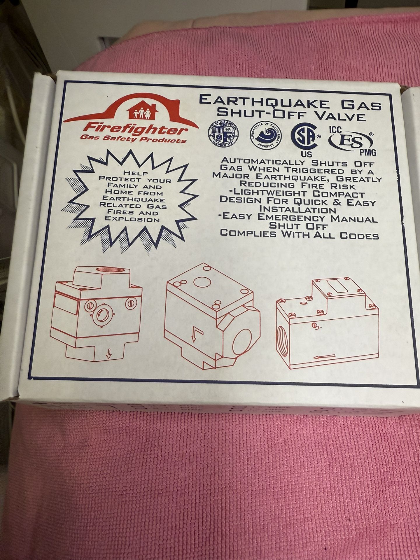 Earthquake Gas Shut-Off Valve